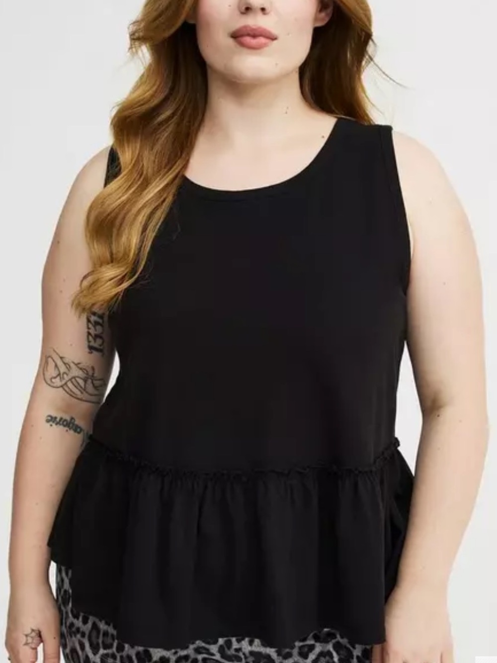 Torrid Cotton Crew Babydoll Top